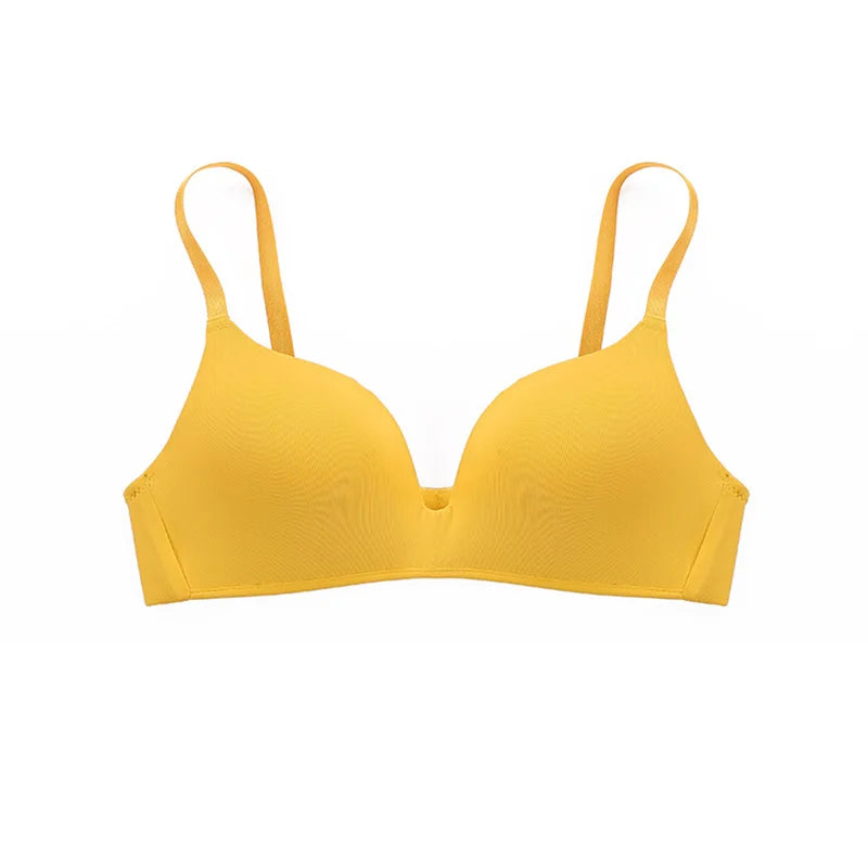 Women Seamless Bra Sexy No Wire Push up Underwear Girls Students Breathable Thin 12 Colors Bras