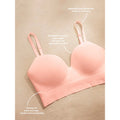 Women'S Sexy Body Shaping plus Size Fixed Cup Bra Supporting Traceless Underwear Comfortable Gather-Up Wireless Bra